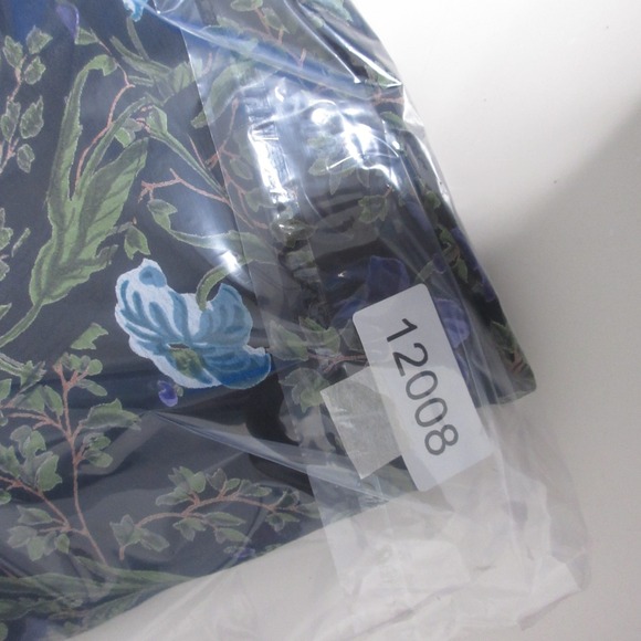 Vintage April Cornell Dress Large Black Purple Floral Cottage Grunge Prairie Y2K - Picture 11 of 11